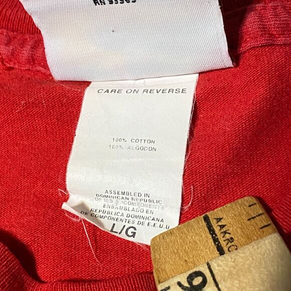 Dale Earnhardt Jr T Shirt Mens Size Large Red 100% Cotton Winners Circle NASCAR - Picture 7 of 9